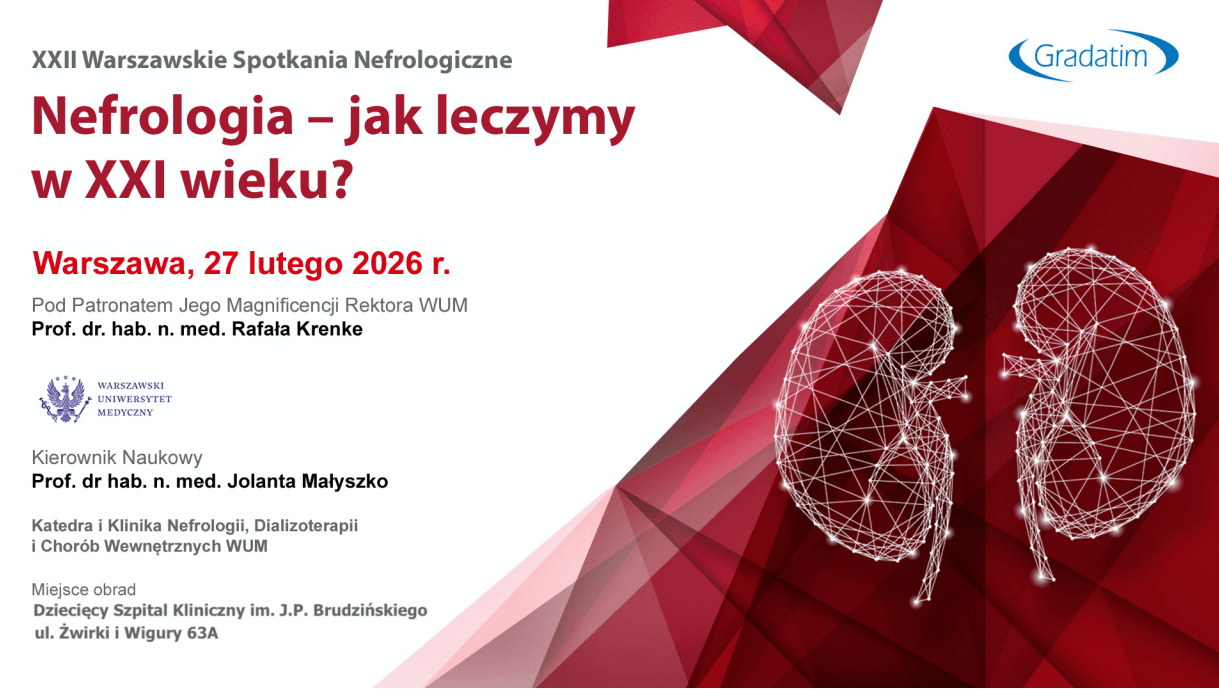 Flyer for XXII Warszawskie Spotkania Nefrologiczne